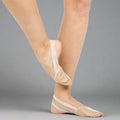 Danzcue Adult Half Sole Leather Ballet Dance Shoes - Tan