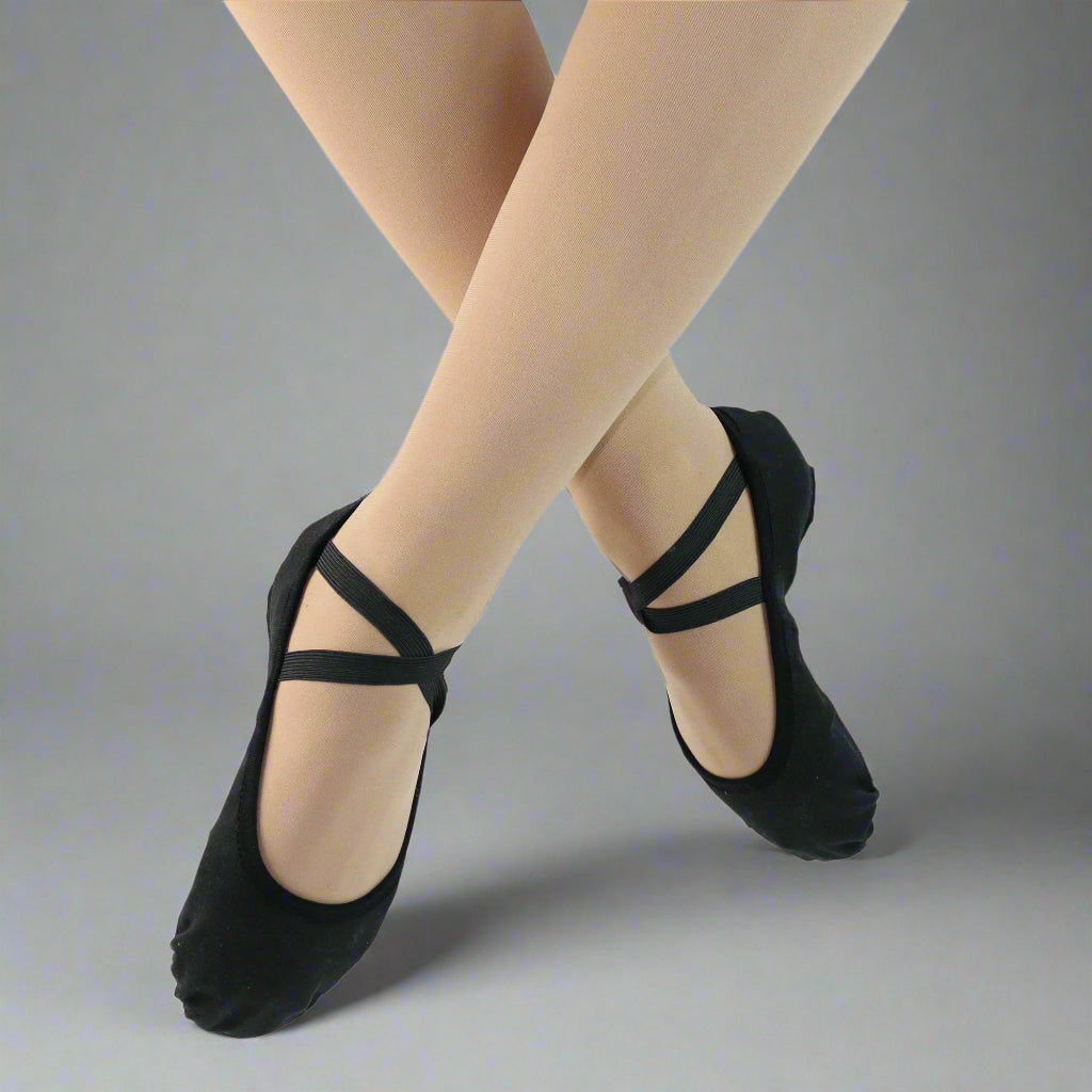 Danzcue Stretch Canvas Split Sole Ballet Slipper