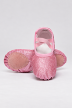 Girls' Glitter Ballet Shoes
