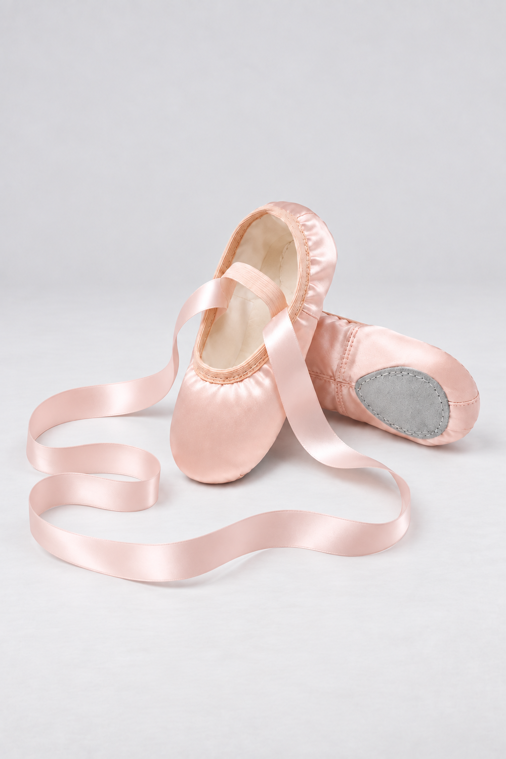 Girls Satin Ribbon Ballet Shoes