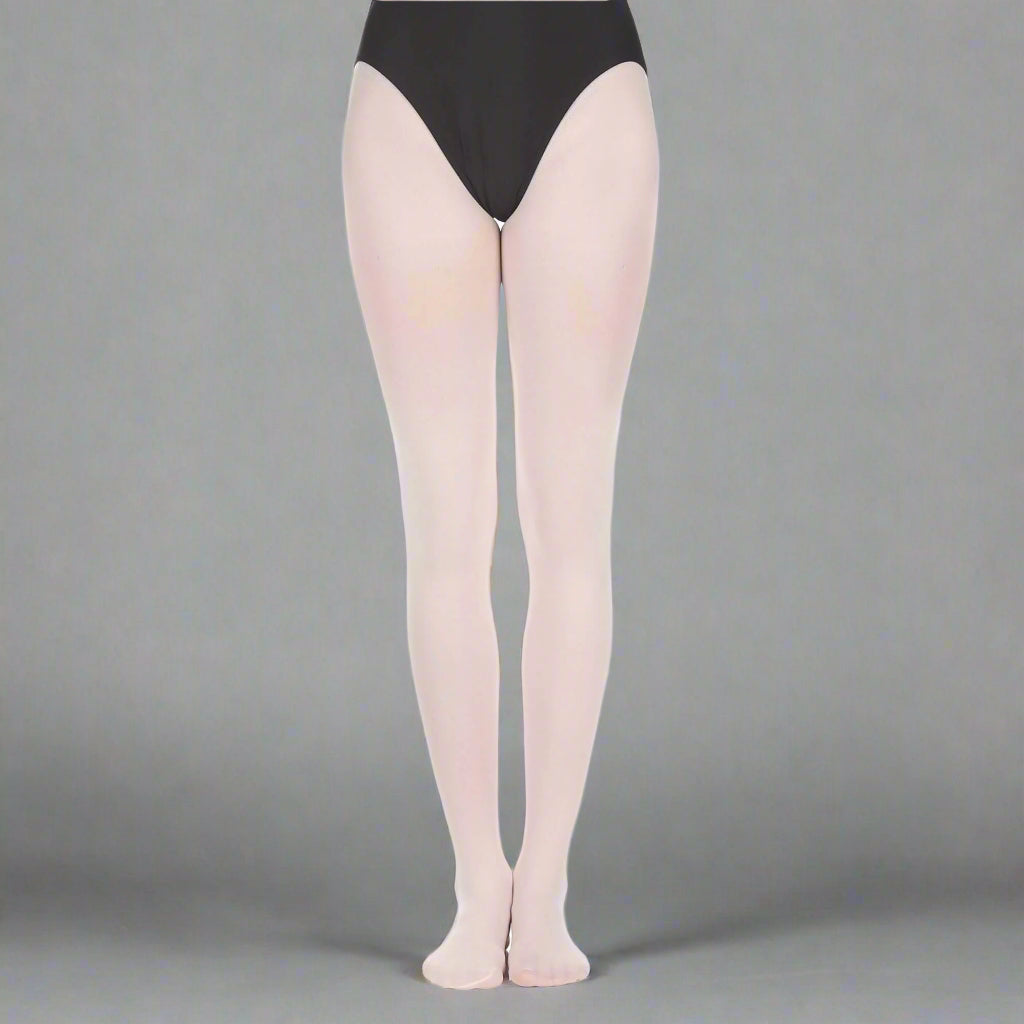 Danzcue Women's Ultrasoft Stretch Convertible Tights - Ballet Pink