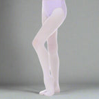 Danzcue Girls' Ultrasoft Stretch Convertible Tights - White