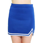 Danzcue Adult Double V A-Line Cheerleaders Uniform Skirt - Royal/White