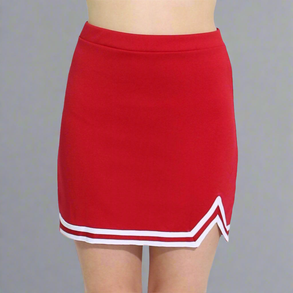 Danzcue Adult Double V A-Line Cheerleaders Uniform Skirt