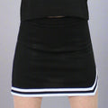 Danzcue Child Double V A-Line Cheer Skirt - Black/White