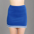 Danzcue Adult A-Line Cheerleaders Uniform Skirt - Royal/White