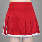 Danzcue Child Cheerleading Pleated Skirt - Scarlet/White