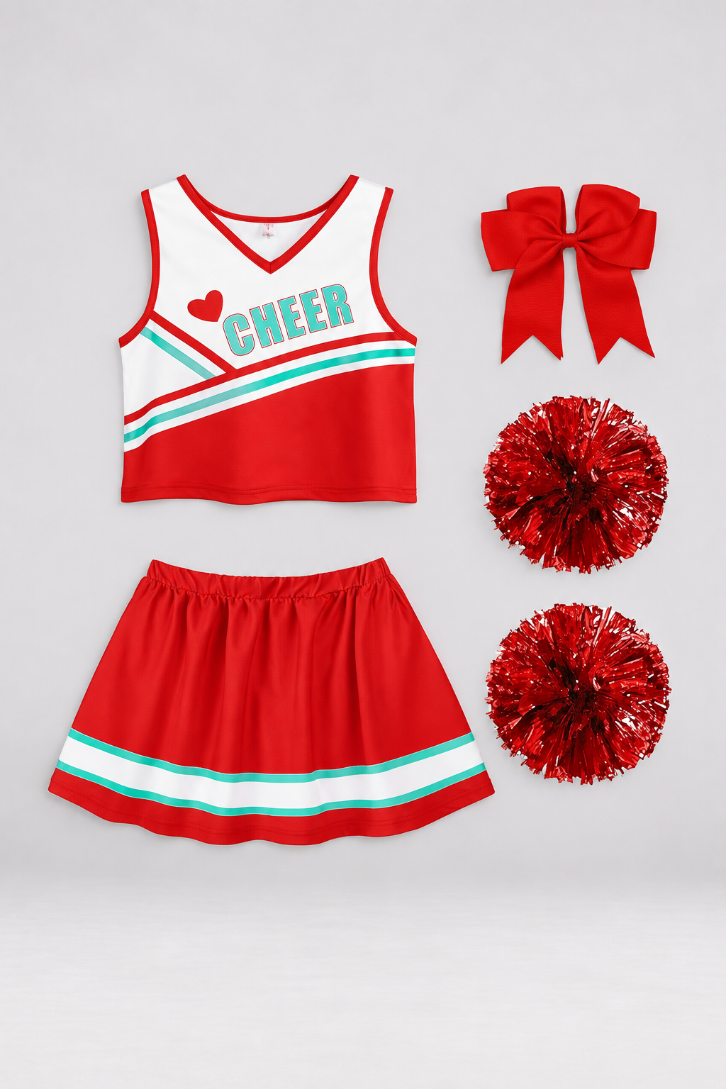 Child Sweetheart Cheerleader Uniform Costume