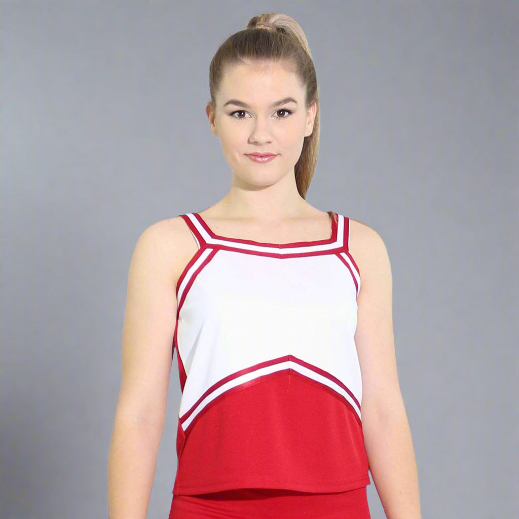 Danzcue Adult Sweetheart Cheerleaders Uniform Shell Top