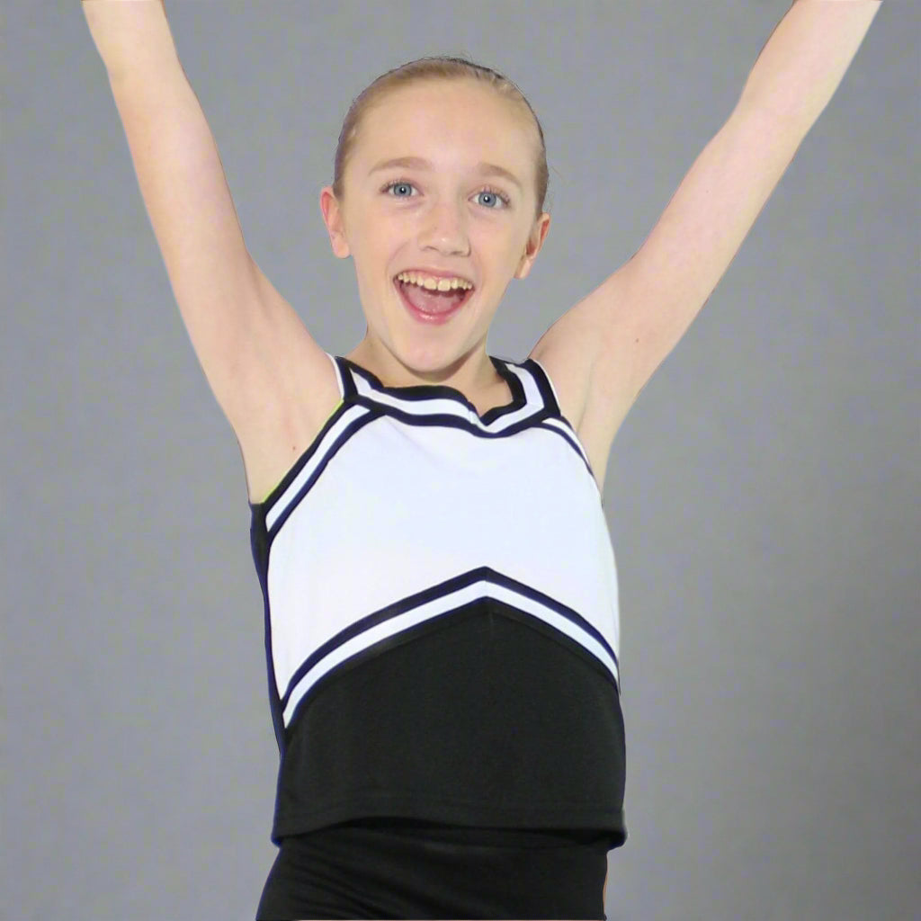 Danzcue Child Sweetheart Cheerleaders Uniform Shell Top