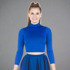 Danzcue Womens' Basic Bodyliner Top - Royal