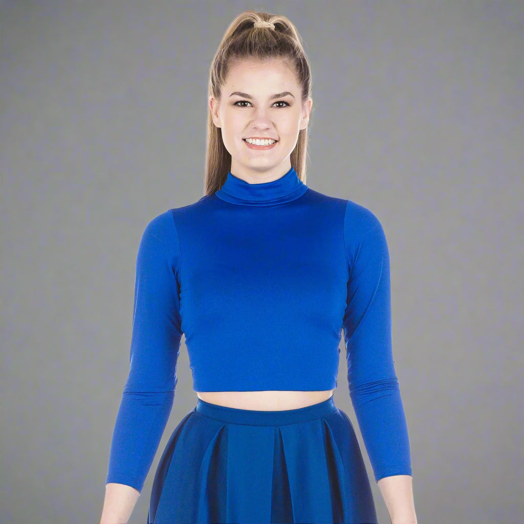 Danzcue Womens' Basic Bodyliner Top - Royal