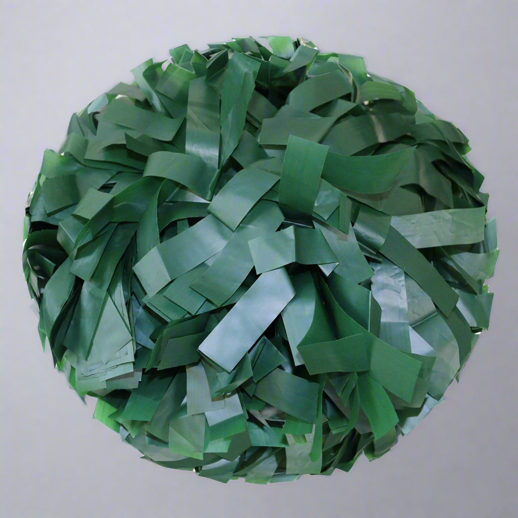 Danzcue 1 Pair 6" Baton Handle Plastic Cheerleading Pom Pom - Kelly Green