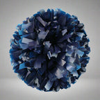 Danzcue 1 Pair 6" Baton Handle Plastic Cheerleading Pom Pom - Navy