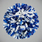 Danzcue 1 Pair 6" Baton Handle Two Colors Plastic Cheerleading Pom Pom