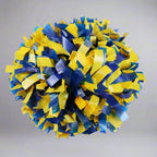Danzcue 1 Pair 6" Baton Handle Two Colors Plastic Cheerleading Pom Pom
