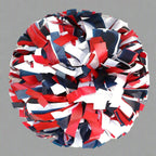 Danzcue1 Pair 6" Baton Handle Three Colors Plastic Cheerleading Pom Pom