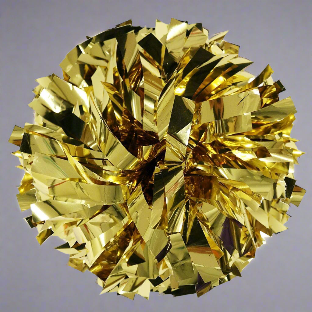 Shiny Metallic Flake Cheer Pom Pom