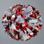 Danzcue 1 Pair 6" Baton Handle Metallic Cheerleading Pom Pom
