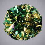 Danzcue 1 Pair 6" Baton Handle Metallic Cheerleading Pom Pom