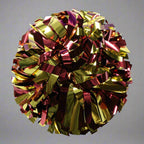 Danzcue 1 Pair 6" Baton Handle Metallic Cheerleading Pom Pom