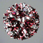 Danzcue 1 Pair 6" Baton Handle Metallic Cheerleading Pom Pom