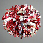 Danzcue 1 Pair 6" Baton Handle Metallic Cheerleading Pom Pom