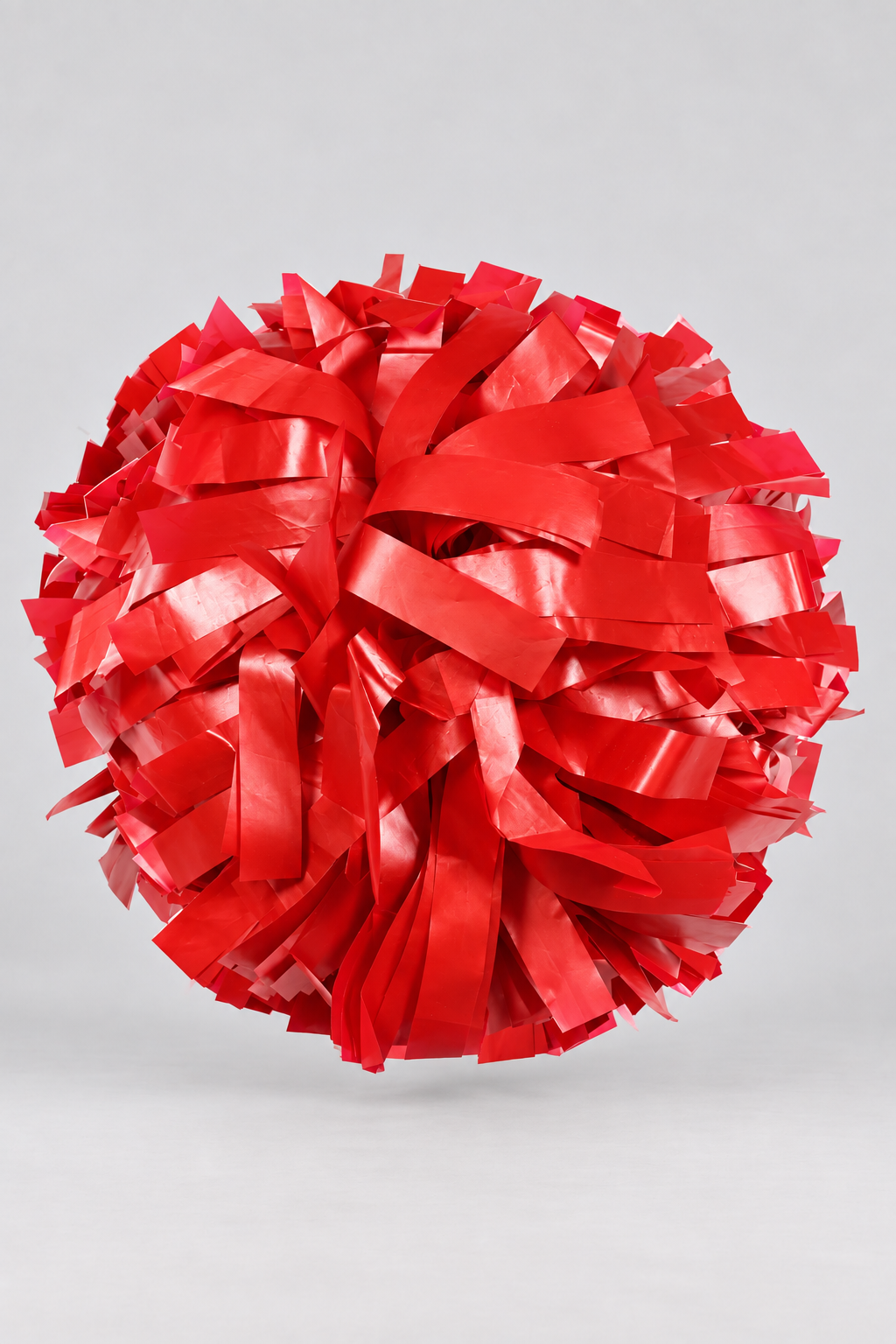 Solid Plastic Flake Cheer Hand Pom Pom