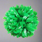 Danzcue 1 Pair 6" Dowel Handle Solid One Color Plastic Cheerleading Pom Poms - Kelly Green