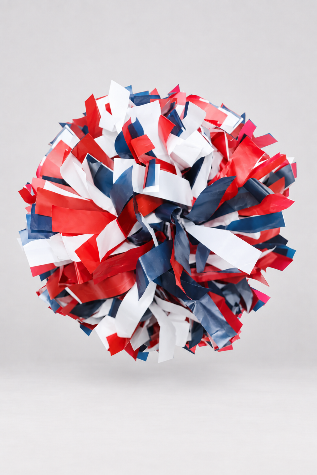 Tri-Color Plastic Cheer Hand Pom Pom