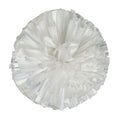 Danzcue 2PCS 6 Inch Plastic Cheerleading Pom Poms with Handle - White