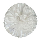 Danzcue 2PCS 6 Inch Plastic Cheerleading Pom Poms with Handle - White