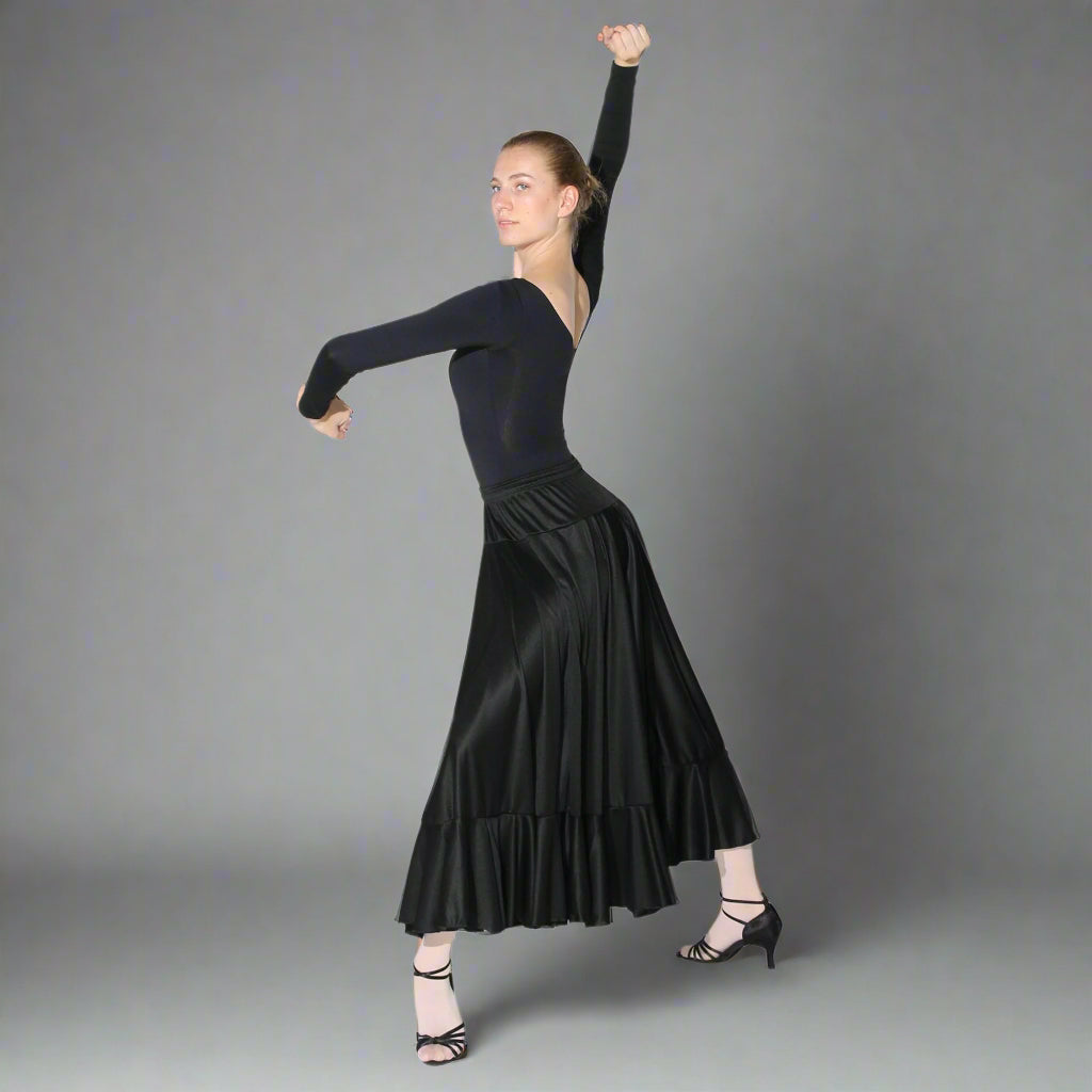 Danzcue Full Circle Flamenco Skirt - Black