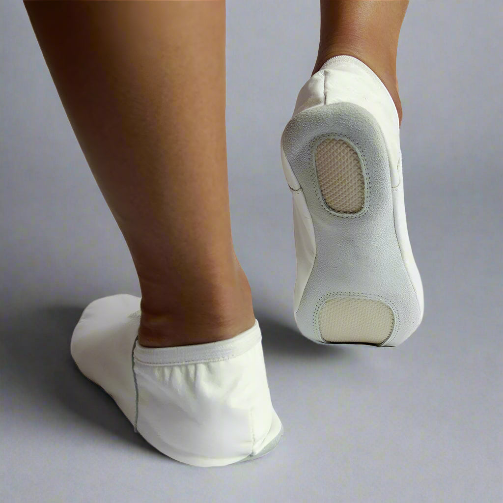 DanzCue Child Praise Dance Shoes - White