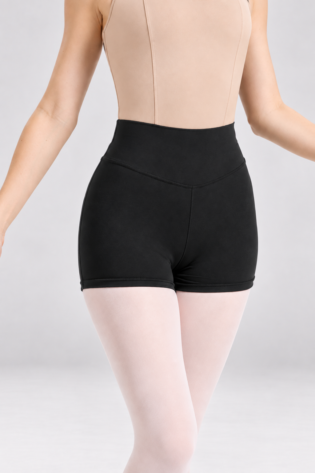 High Waisted Stretch Dance Training Shorts