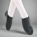 Danzcue Youth Dance Leather Jazz Bootie - Black