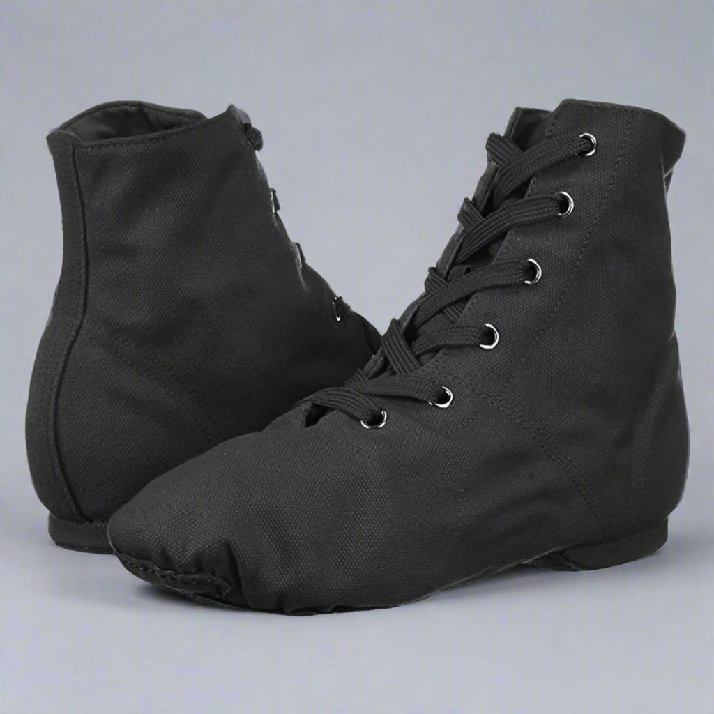 Danzcue Adult Canvas Jazz Shoes - Black