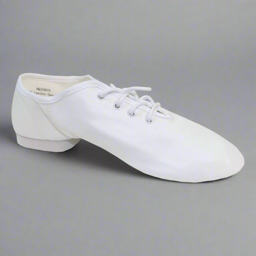 Danzcue Adult Lace up Jazz Shoes - White