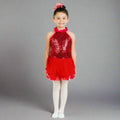 Danzcue Bright Sequin Dress - Scarlet