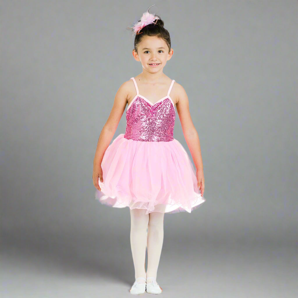 Danzcue Sequin Dress - Pink