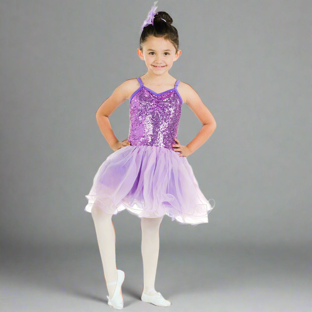 Danzcue Sequin Dress - Purple