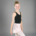 Danzcue Girls Chiffon Ballet Dance Wrap Skirt With Waist Tie