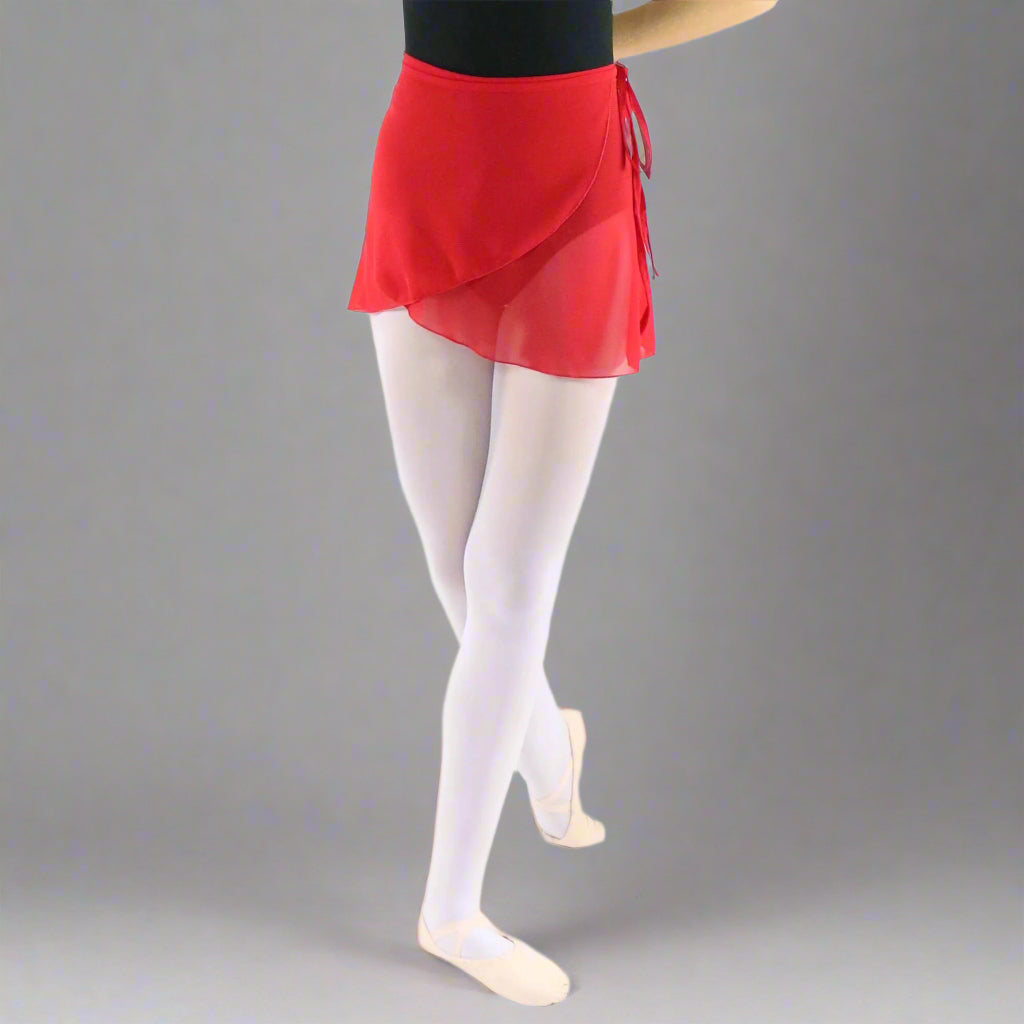 Danzcue Adult Ballet Dance Wrap Skirt - Red