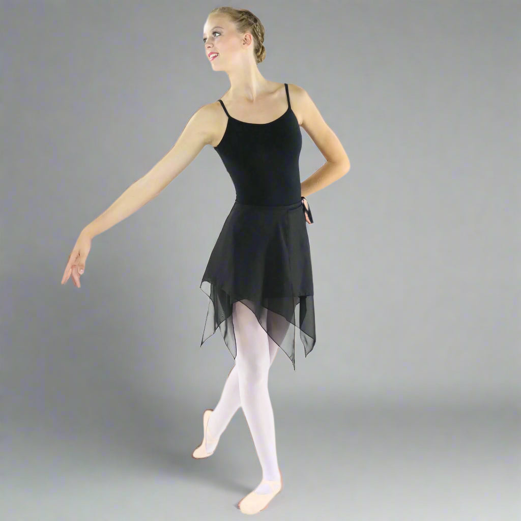 Danzcue Adult Asymmetric Ballet Dance Wrap Skirt