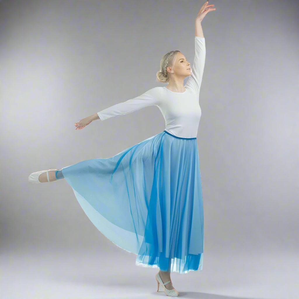 Danzcue Long Full Elastic Chiffon Skirt