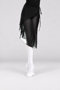Women's Asymmetrical Chiffon Ballet Wrap Skirt