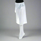 Danzcue Adult Wrap Ballet Dance Skirt - White