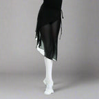 Danzcue Adult Wrap Ballet Dance Skirt - Black