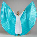Solid Turquoise Worship Angel Wing