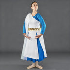 Danzcue Praise Dance One - Shoulder Gold Belt Tunic
